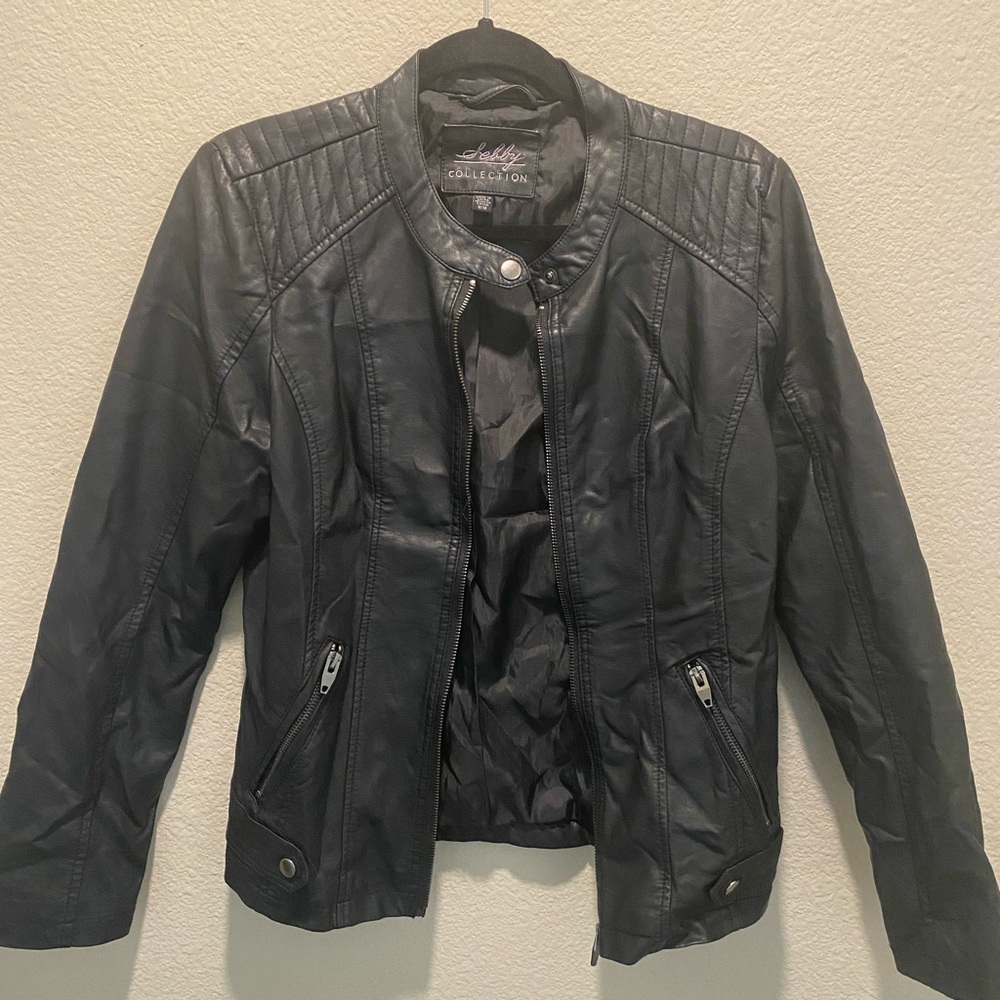 FAUX LEATHER JACKET